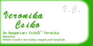 veronika csiko business card